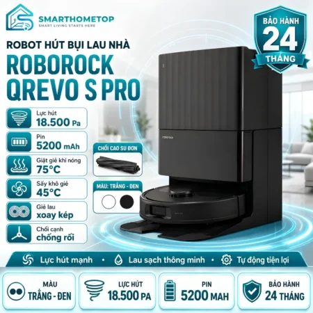 Robot Hút Bụi Lau Nhà Roborock Qrevo S Pro