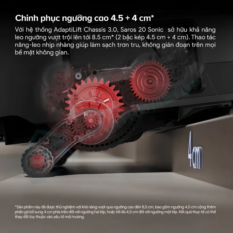 Robot Hút Bụi Lau Nhà Roborock Saros 20 Sonic