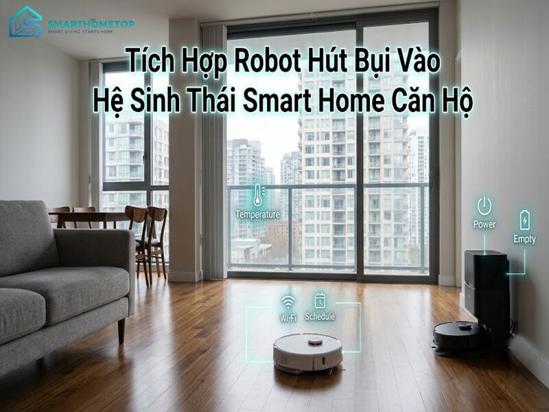 Tích Hợp Robot Hút Bụi Vào Hệ Sinh Thái Smart Home Căn Hộ