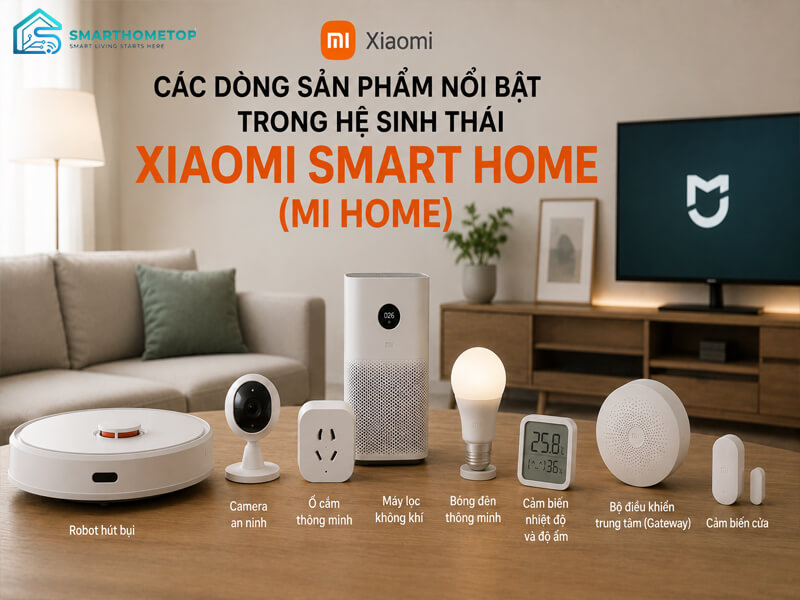 Các Dòng Sản Phẩm Nổi Bật Trong Hệ Sinh Thái  Xiaomi Smart Home (Mi Home)