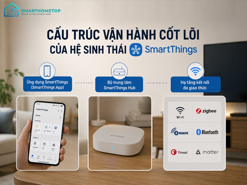Cấu trúc vận hành cốt lõi của hệ sinh thái SmartThings