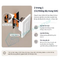Công Tắc Thông Minh Tích Hợp Cảm Biến Hiện Diện Aqara H2 US Presence