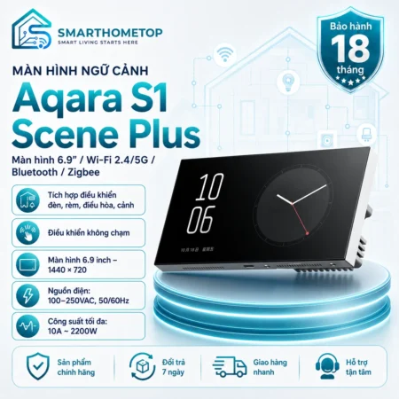 Màn Hình Ngữ Cảnh Aqara S1 Scene Plus Tích Hợp Công Tắc 3 Kênh