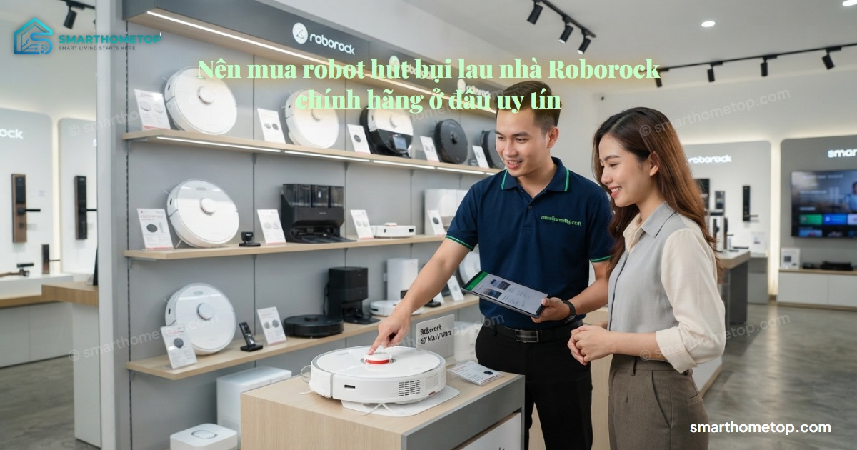 Nên mua robot hút bụi lau nhà Roborock chính hãng ở đâu uy tín