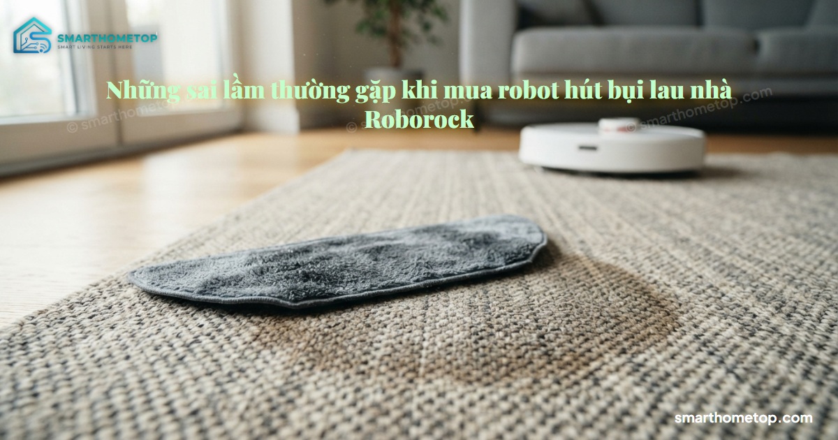 Những sai lầm thường gặp khi mua robot hút bụi lau nhà Roborock