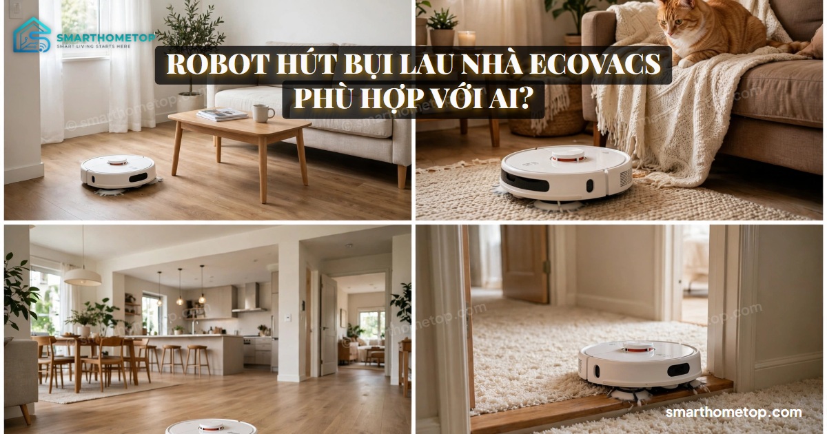 Robot hút bụi lau nhà Ecovacs phù hợp với ai?