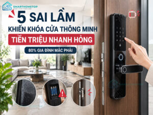 5 Sai Lầm Khiến Khóa Cửa Thông Minh Nhanh Hỏng