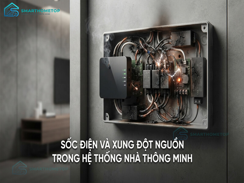 Sốc điện và xung đột nguồn trong hệ thống nhà thông minh