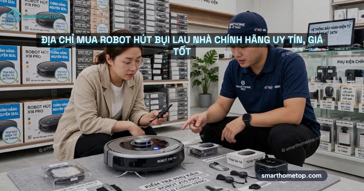 Địa chỉ mua robot hút bụi lau nhà chính hãng uy tín, giá tốt