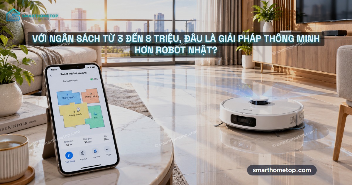 Với ngân sách từ 3 đến 8 triệu, đâu là giải pháp thông minh hơn robot Nhật?